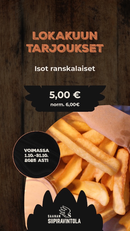 siipiravintola lokakuun tarjoukset