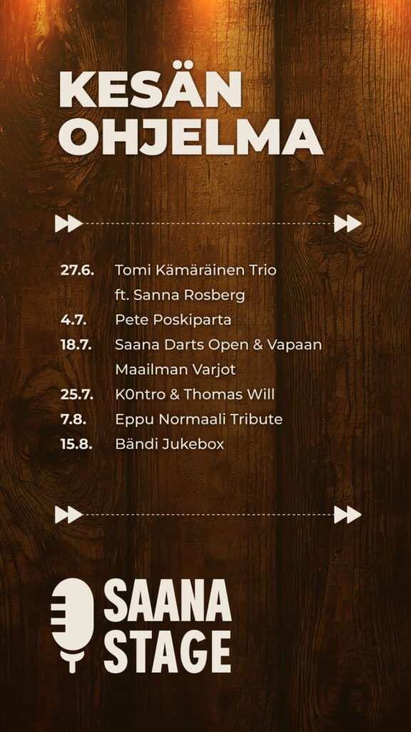 saana stage kesan ohjelma